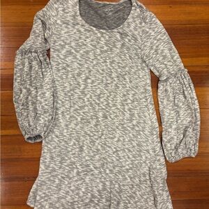 Ultra-soft Long Sleeve Gray Sweater Dress